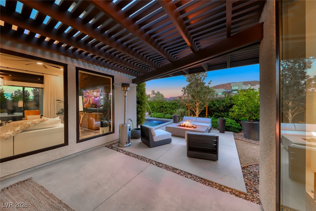 2216 Sky Pointe Ridge Drive Henderson, NV 89052 - Photo 45 of 79 Covered Patio opposite the gym/office