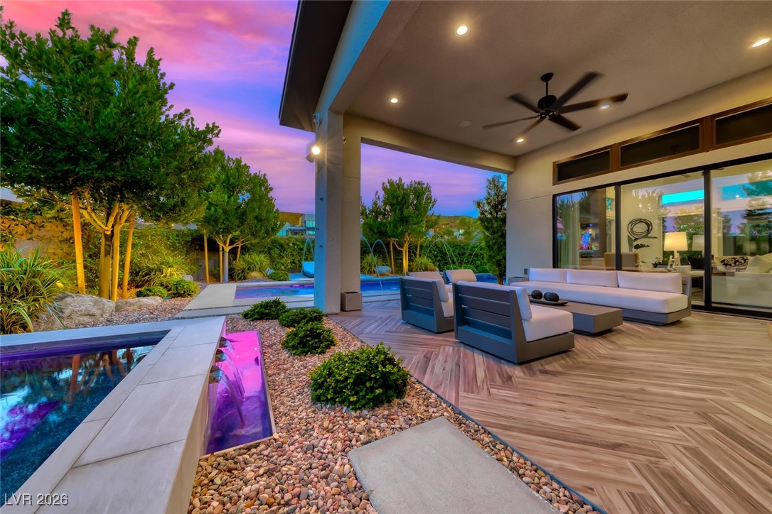 2216 Sky Pointe Ridge Drive Henderson, NV 89052 - Photo 59 of 79 Entertain in this covered space all year round