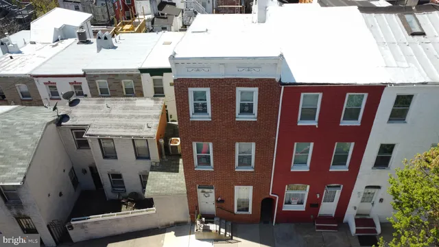 a front view of a building with balcony