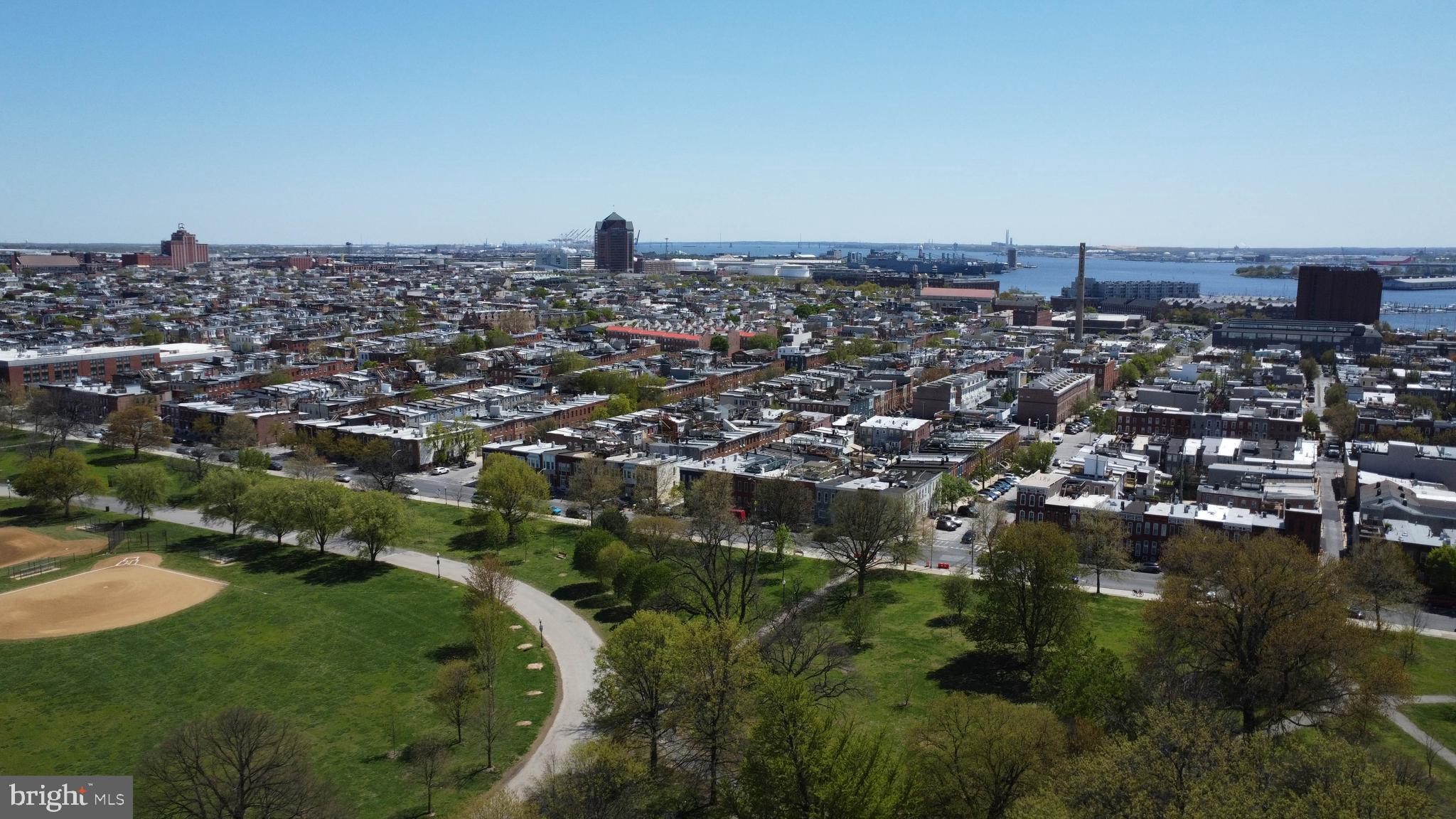 510 South Patterson Park Avenue Baltimore, MD 21231 - Photo 35 of 41 an aerial view of a city with lots of residential buildings