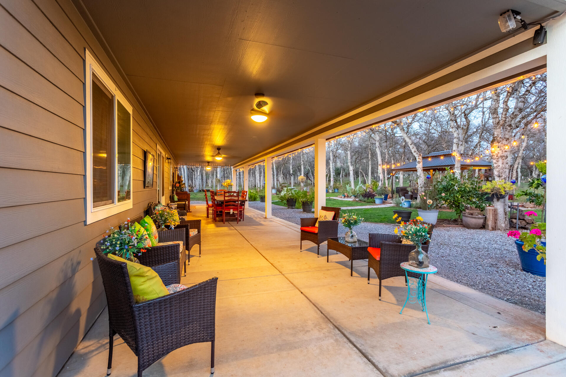 5511 Wilson Hill Road Manton, CA 96059 - Photo 6 of 71 a building outdoor space with patio furniture and potted plants
