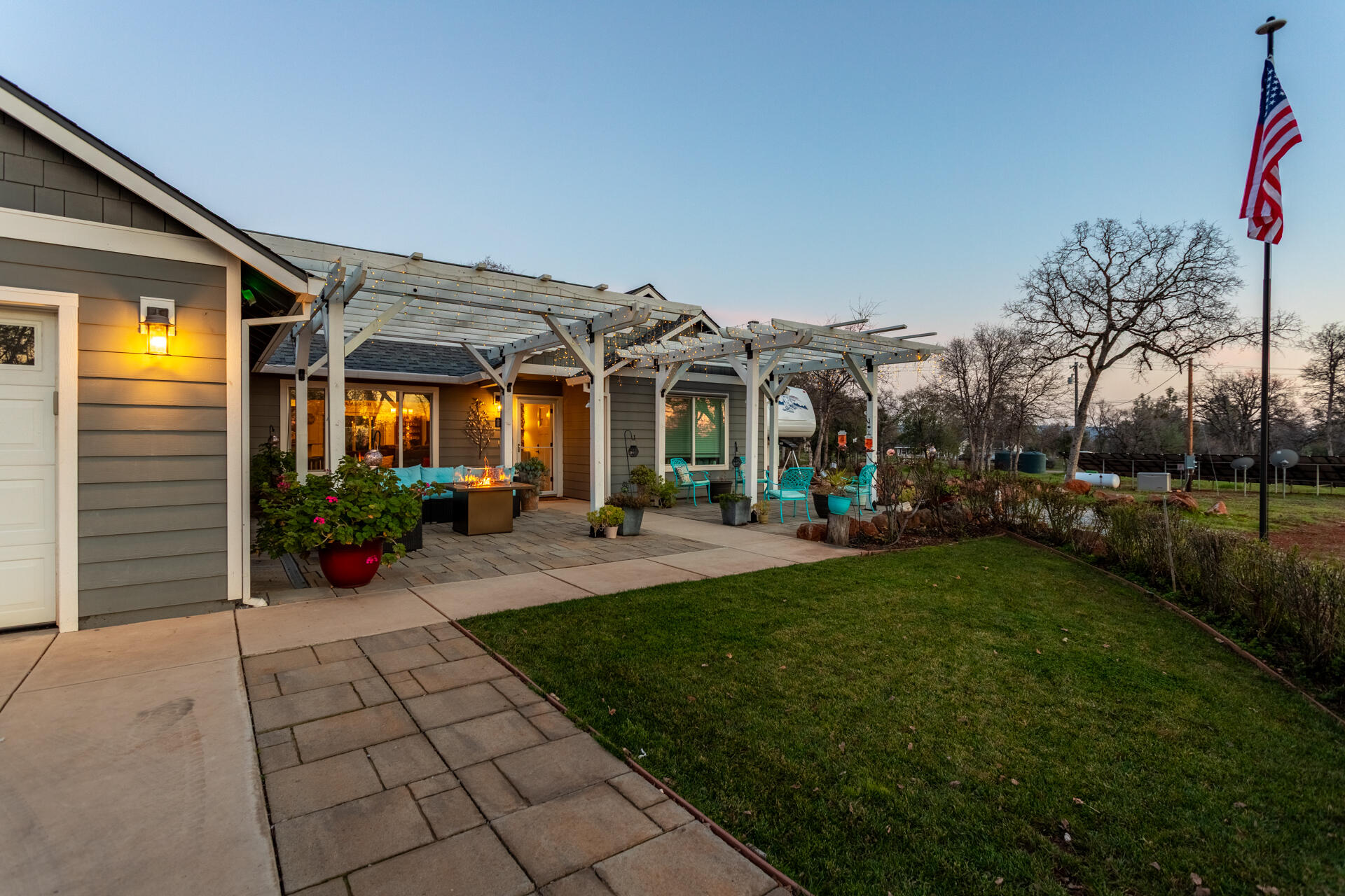 5511 Wilson Hill Road Manton, CA 96059 - Photo 67 of 71 a view of a house with backyard porch and sitting area