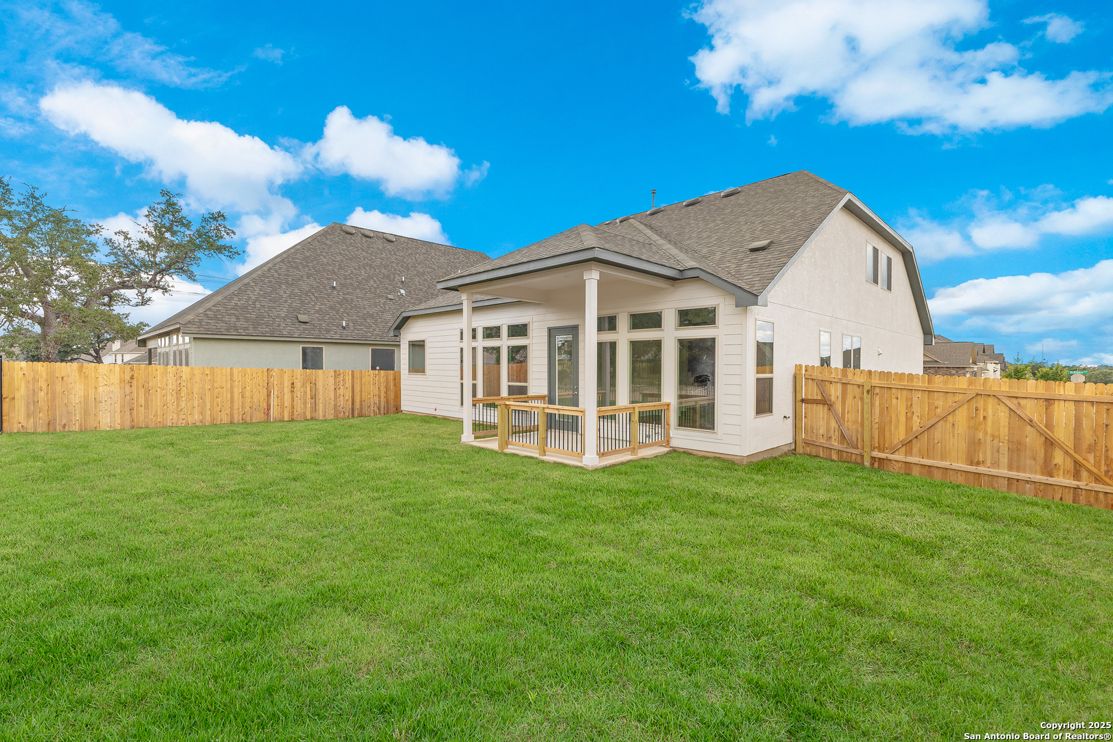 1716 Durham Bulverde, TX 78163 - Photo 34 of 42 a view of a house with a backyard