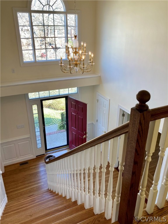 13019 Chipstead Road Chester, VA 23831 - Photo 3 of 23 a view of an entryway with wooden floor