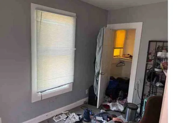 a room with a window