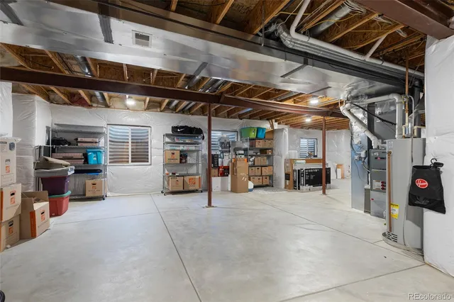 a view of a storage room