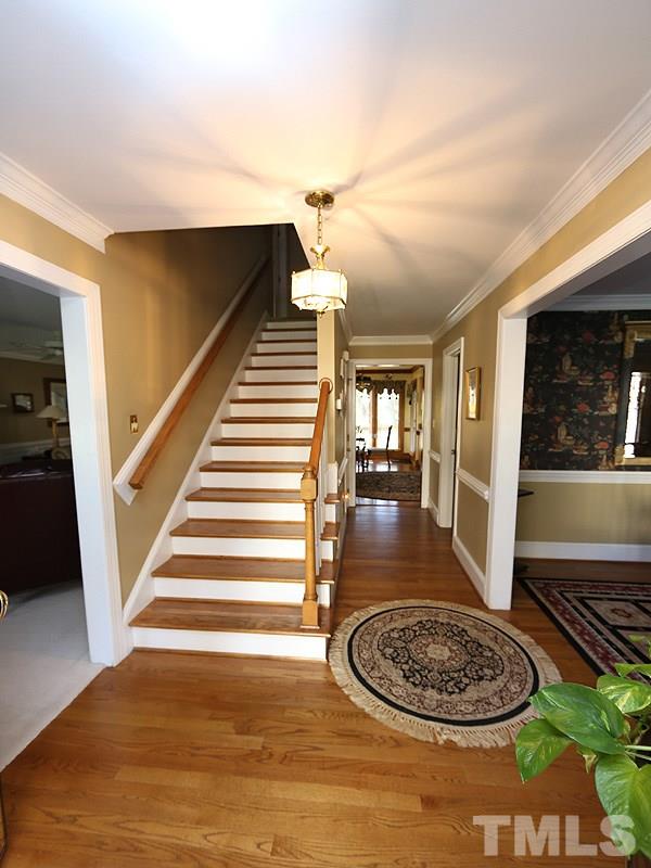 2009 Hamrick Drive Raleigh, NC 27615 - Photo 4 of 25 Hardwood Floor and beautiful Chandelier