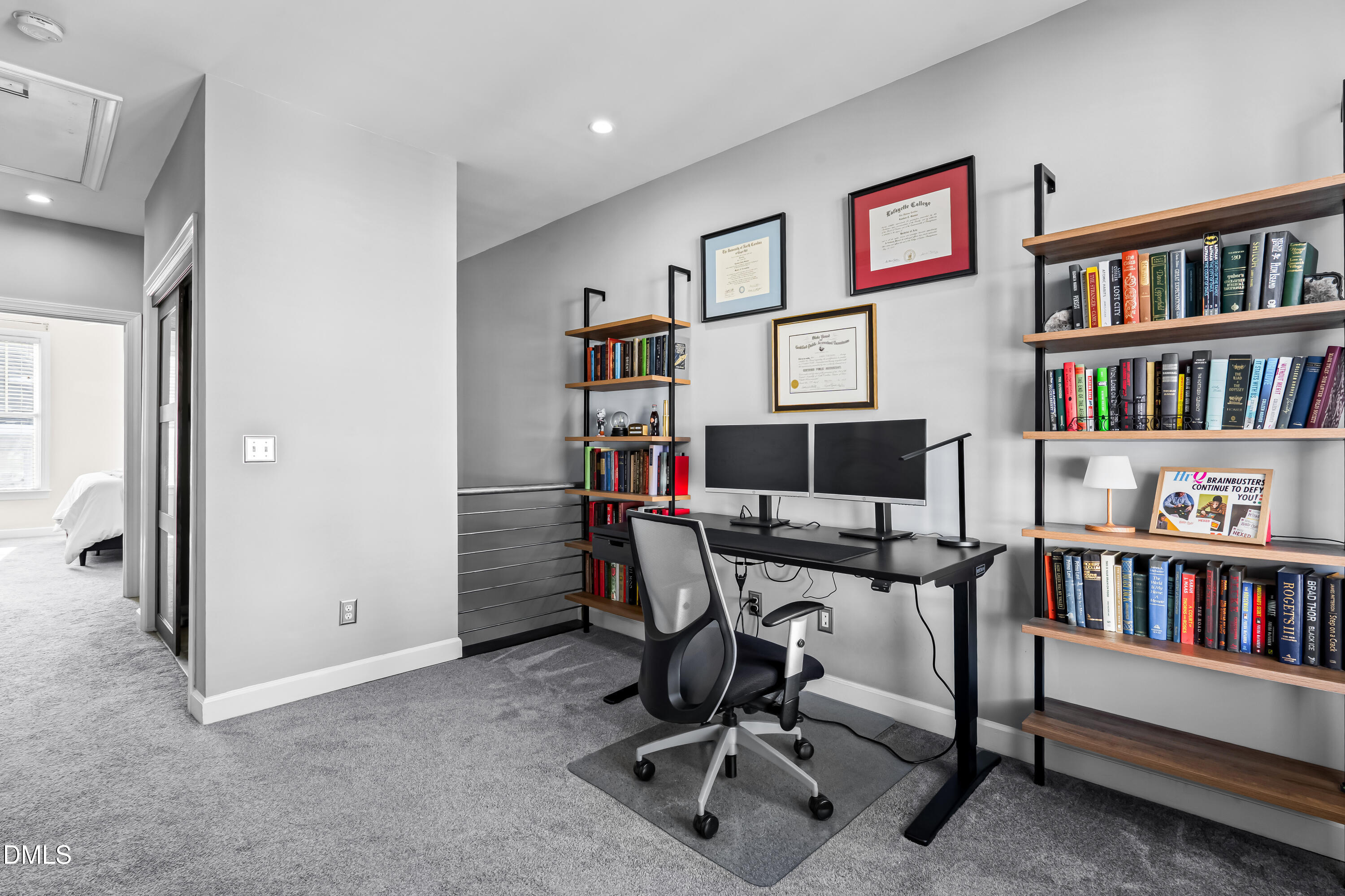 6104 Shandwick Court Raleigh, NC 27609 - Photo 31 of 40 a view of a workspace with furniture