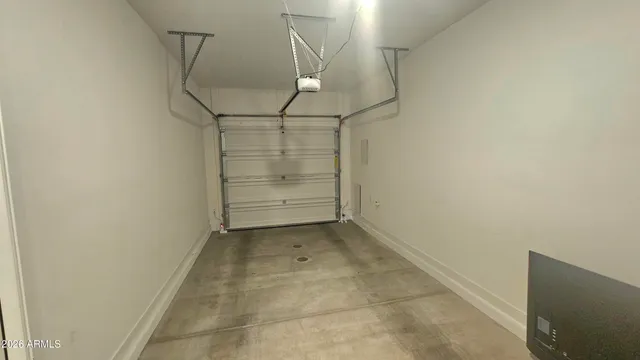 a view of room with racks on the wall