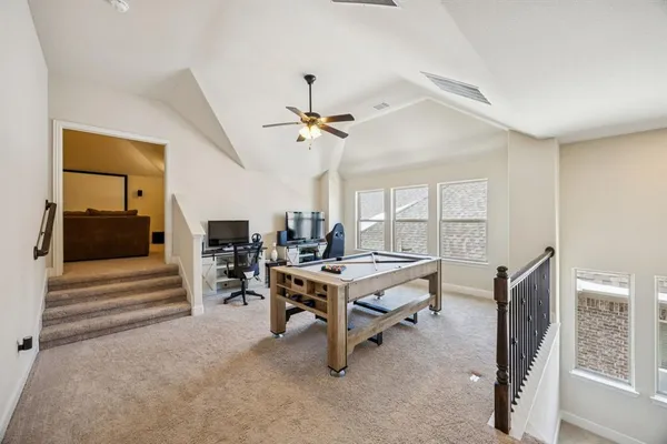 a work room with furniture