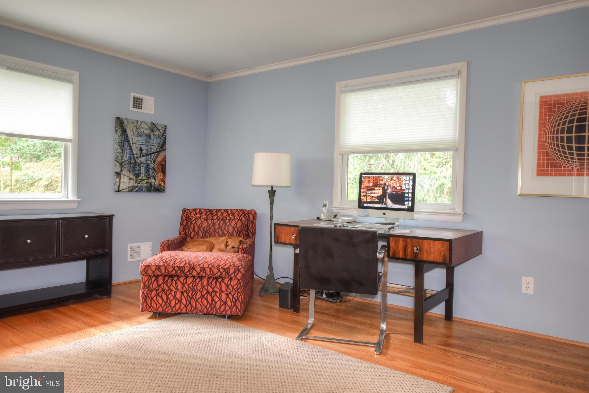 1227 Pinewood Road Villanova, PA 19085 - Photo 9 of 43 a living room with furniture a lamp and a window