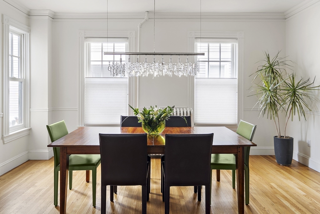 16 Blake Street Cambridge, MA 02140 - Photo 7 of 37 a view of a dining room with furniture window and outside view
