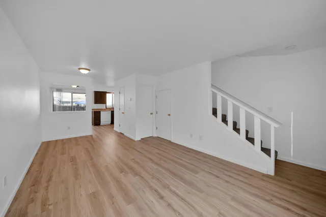 a utility room with washer and dryer