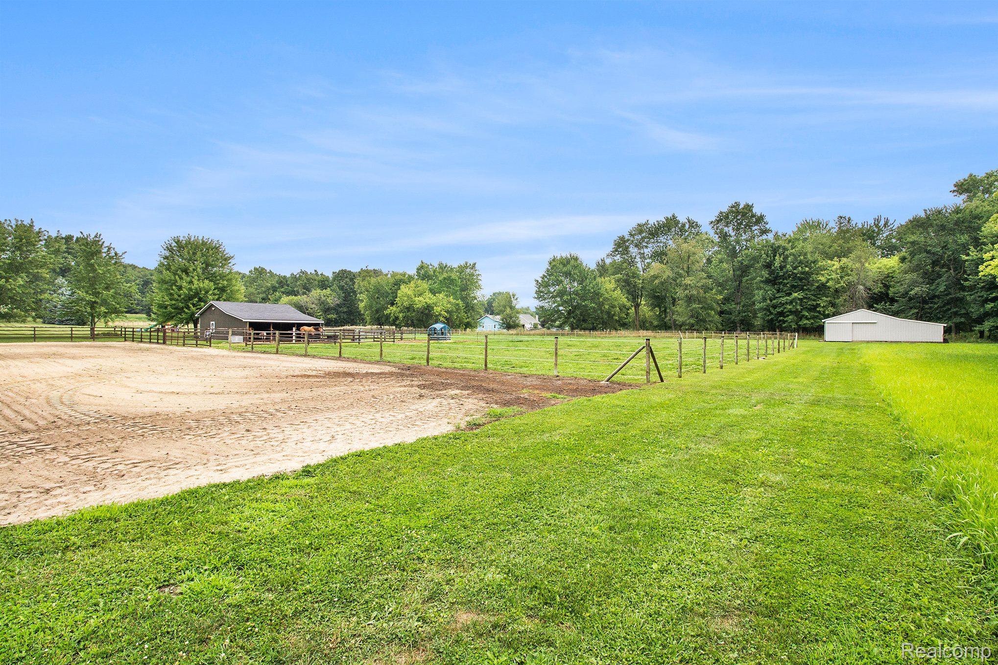 9477 West Allen Road Fowlerville, MI 48836 - Photo 41 of 44 Pasture and Sand Arena