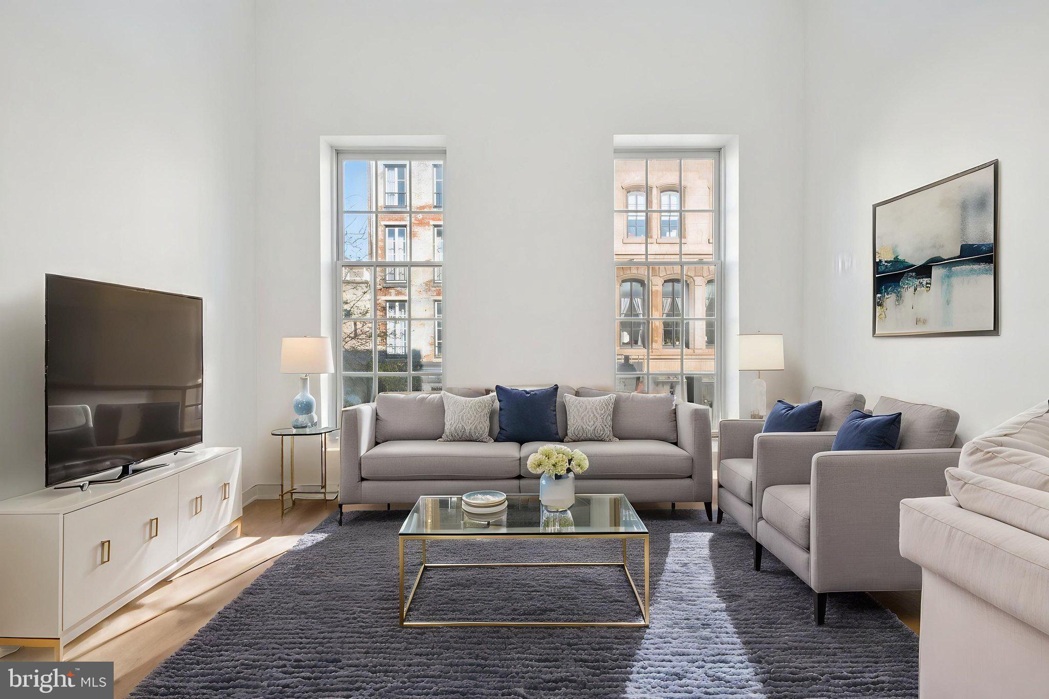 134 North 3rd Street Philadelphia, PA 19106 - Photo 5 of 37 Living room - virtually staged
