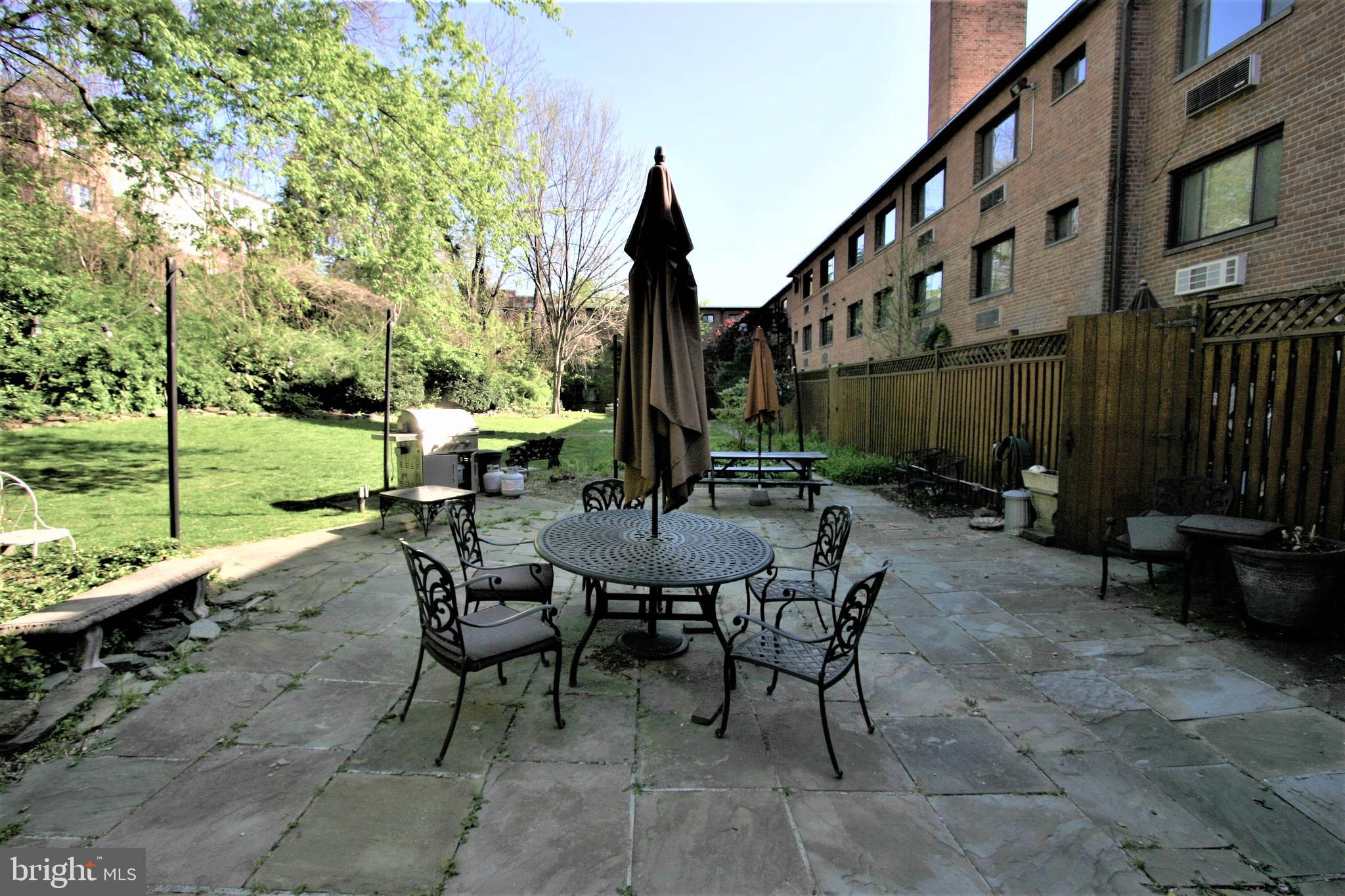 4114 Davis Place Northwest, Unit 210 Washington, DC 20007 - Photo 19 of 22 Back Yard Patio