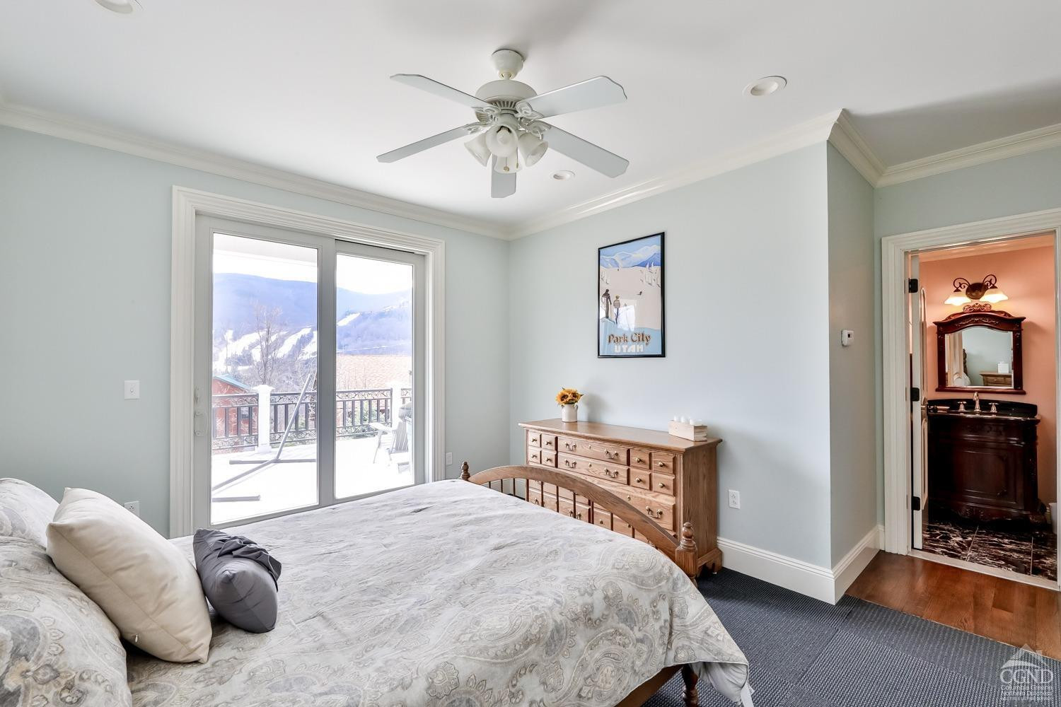 88 Gaby Road Hunter, NY 12442 - Photo 31 of 60 a bedroom with a bed and a tv