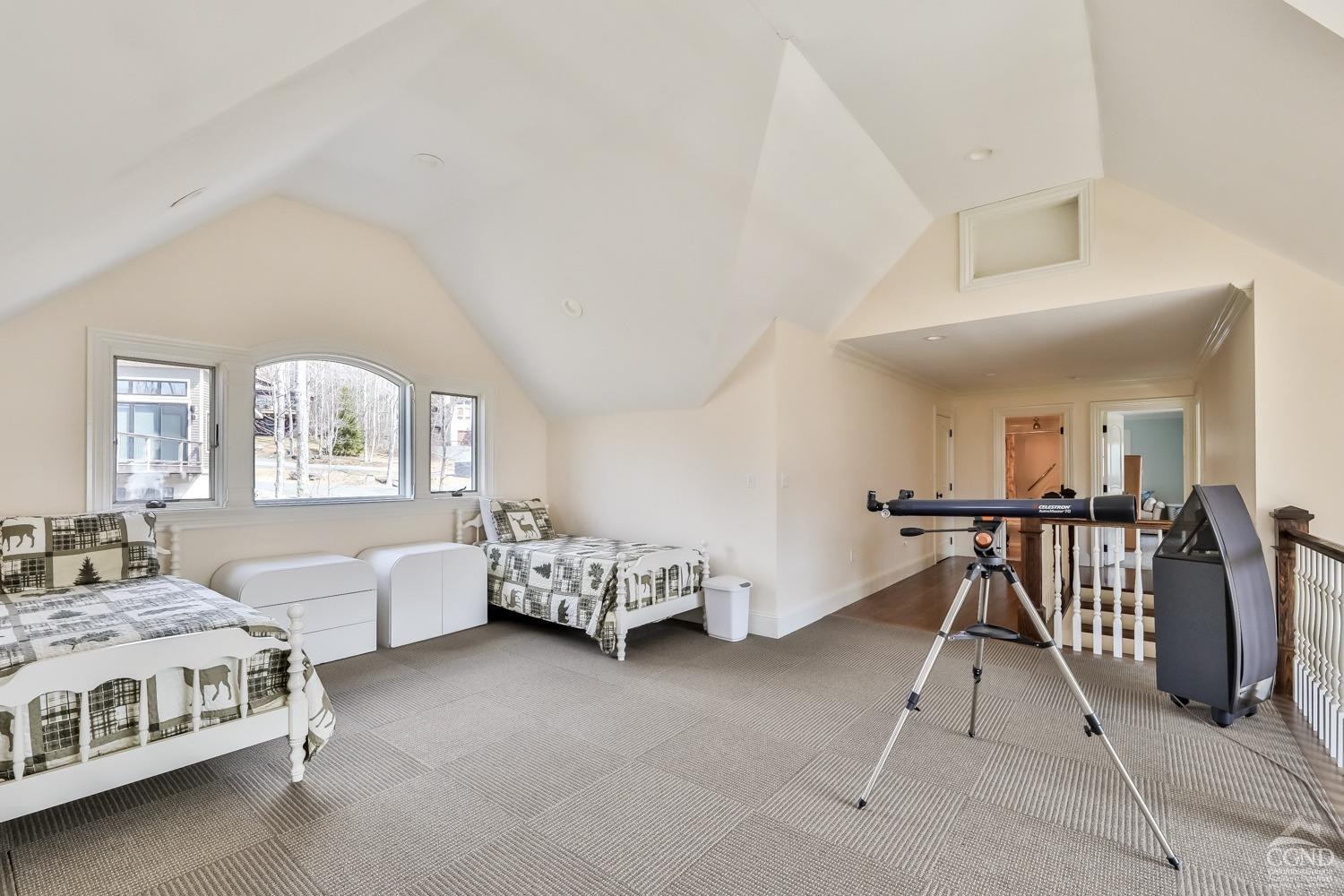 88 Gaby Road Hunter, NY 12442 - Photo 37 of 60 a spacious bedroom with two beds and window