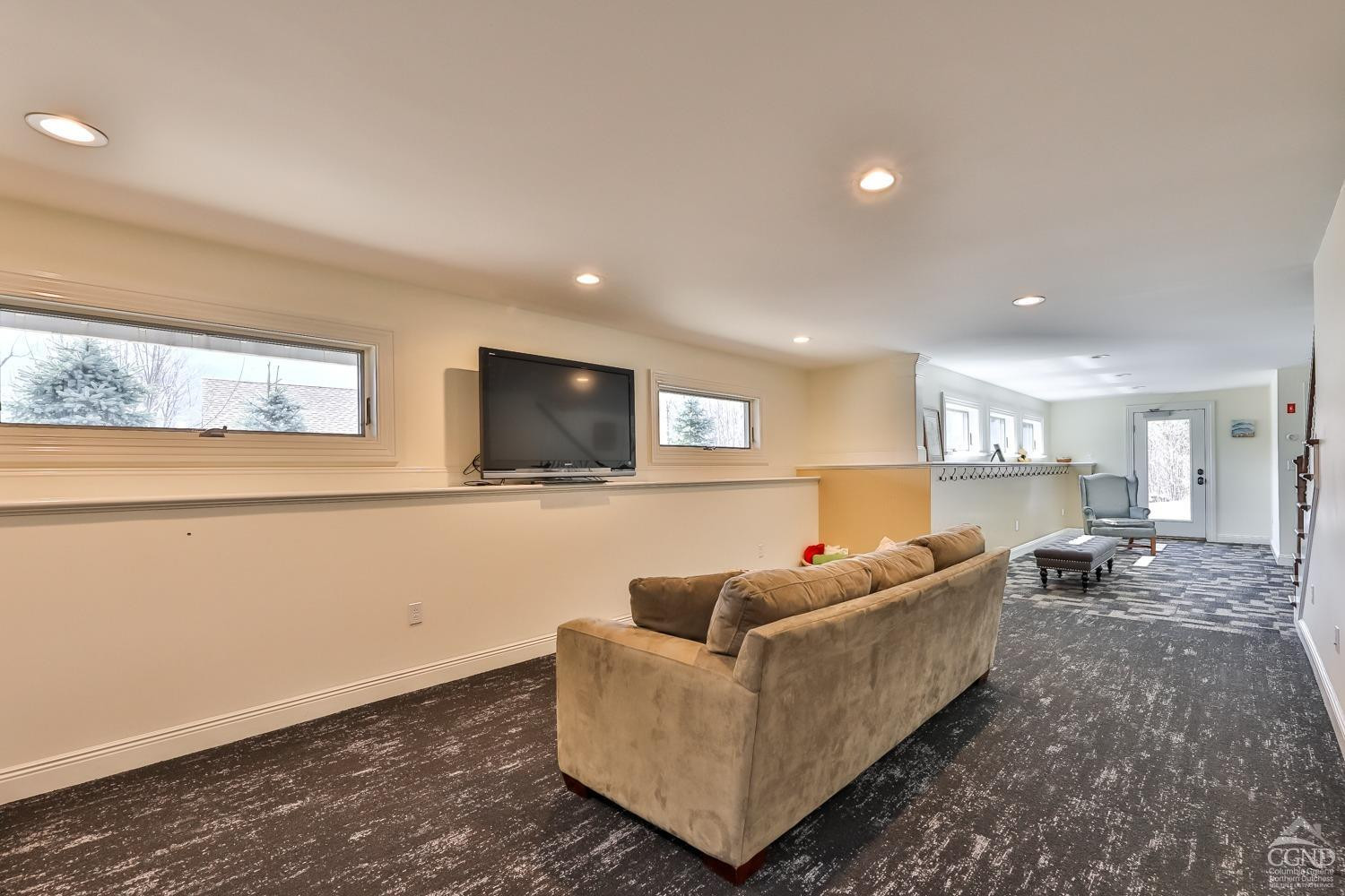 88 Gaby Road Hunter, NY 12442 - Photo 51 of 60 a living room with furniture and a flat screen tv