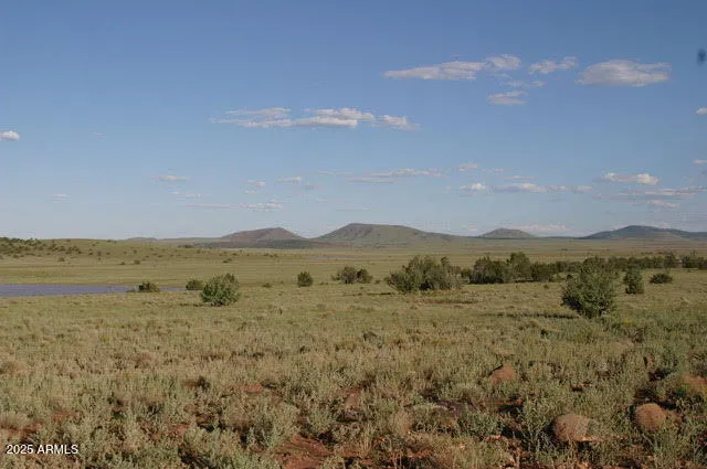 a view of an lake and mountain