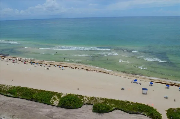 a view of an ocean beach