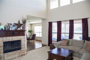 4122 West Crescent Way Frisco, TX 75034 - Photo 6 of 20 a living room with furniture a fireplace and a large window