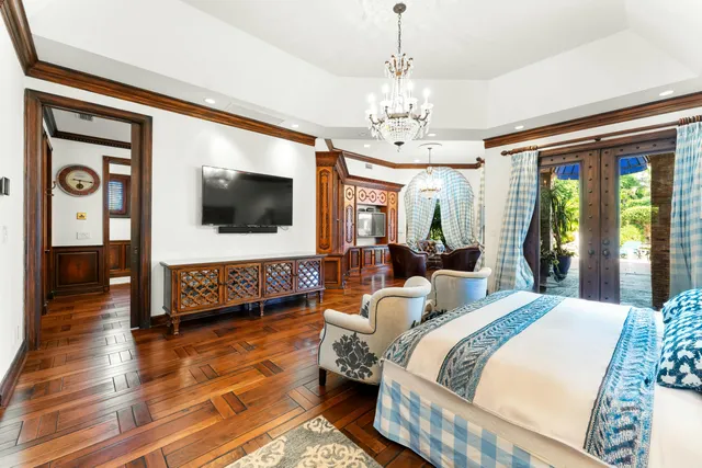 a spacious bathroom with a granite countertop sink mirror and a shower