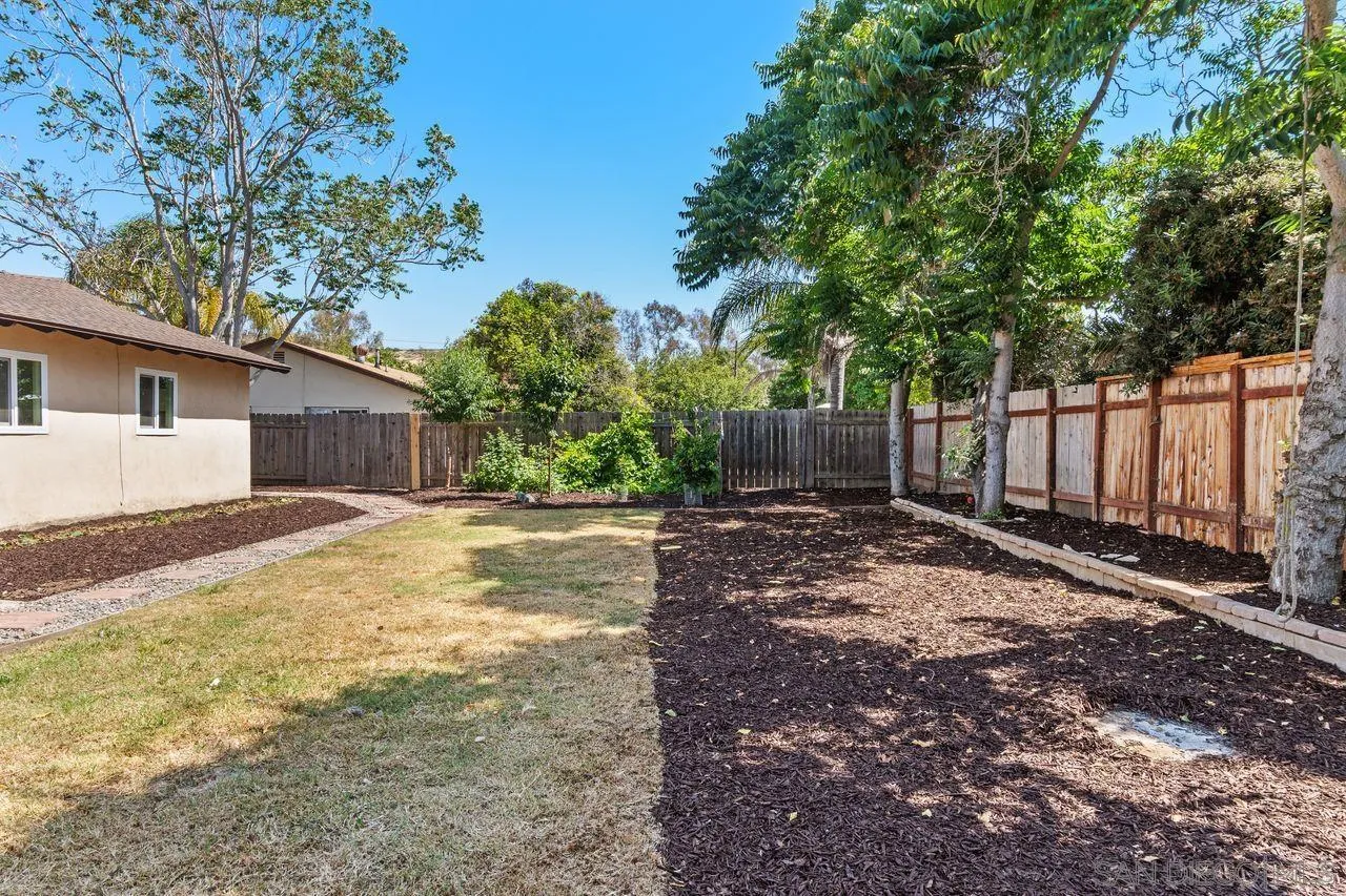12914 Morene Street Poway, CA 92064 - Photo 29 of 40 a view of a house with backyard and trees