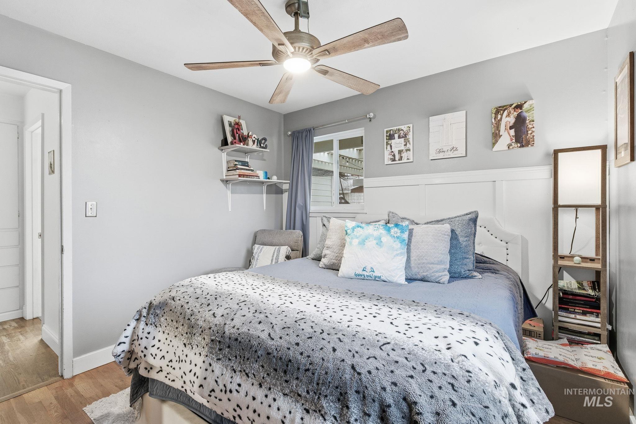 4426 West Clark Street Boise, ID 83705 - Photo 21 of 43 Bedroom with wood finished floors and a ceiling fan