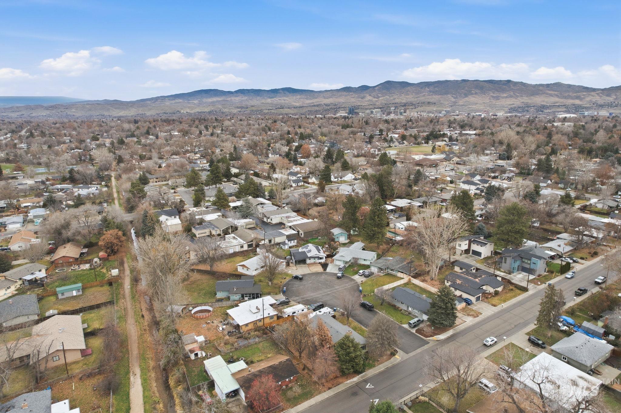 4426 West Clark Street Boise, ID 83705 - Photo 43 of 43 Aerial overview of property's location with nearby suburban area
