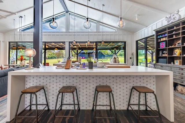 an outdoor view with sitting space