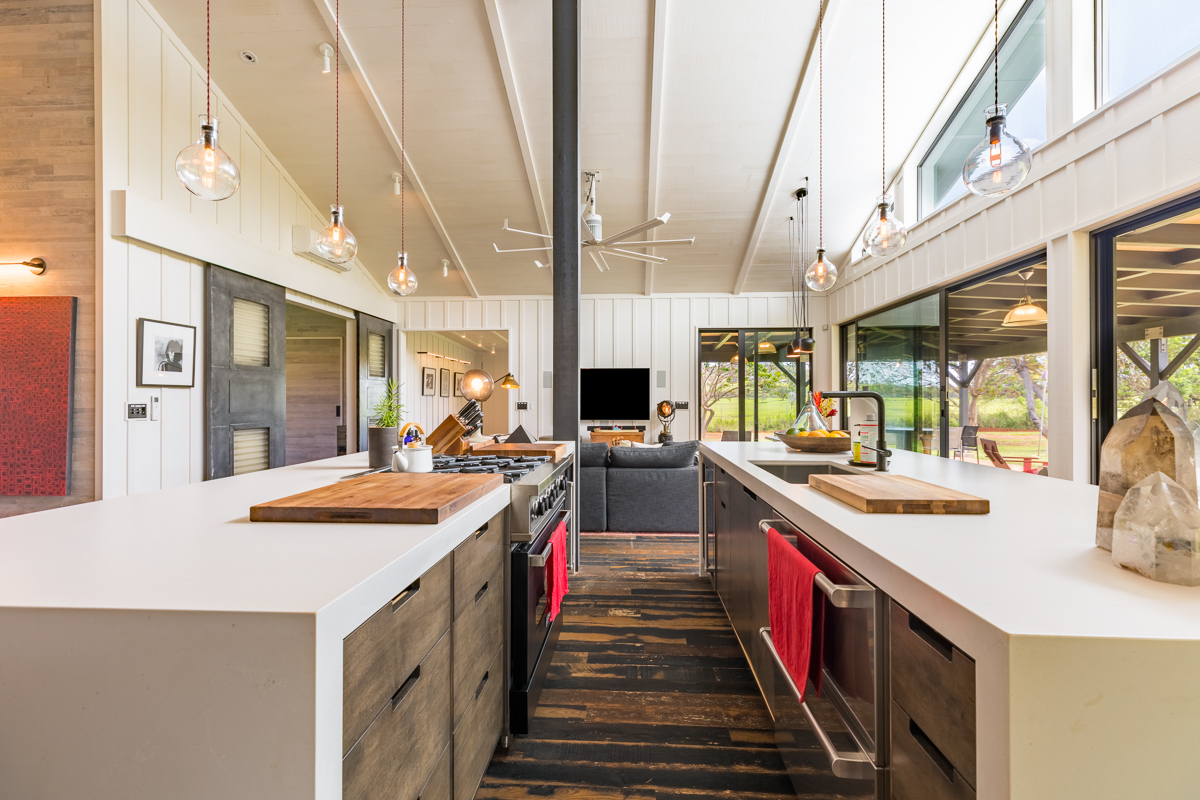 2671 Kauapea Road Kilauea, HI 96754 - Photo 7 of 30 a kitchen with sink and view of living room