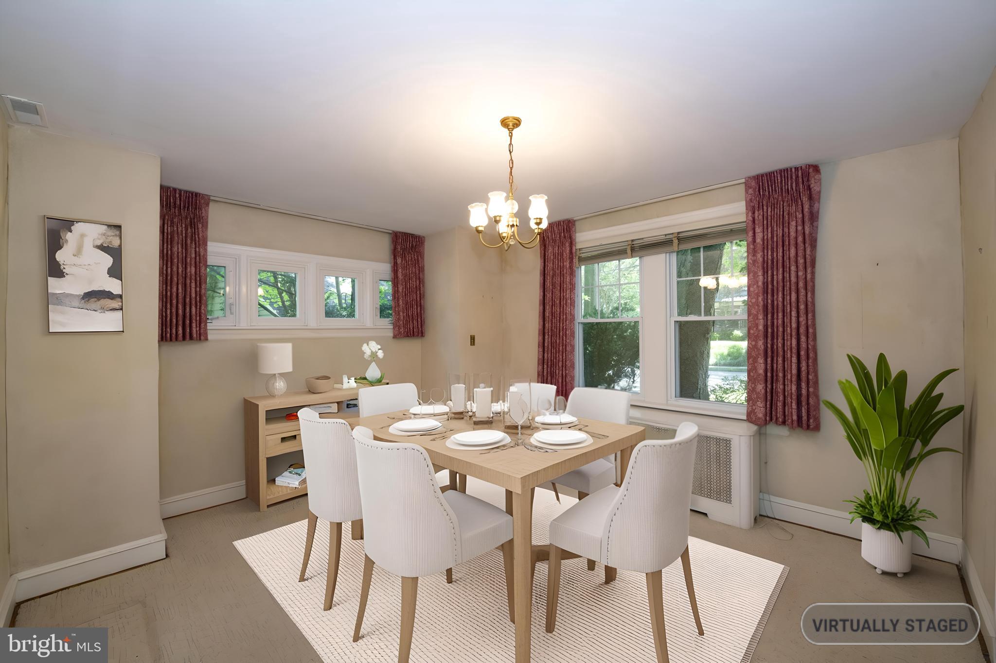 103 Waverly Road Wyncote, PA 19095 - Photo 9 of 41 a dining room with furniture window and wooden floor