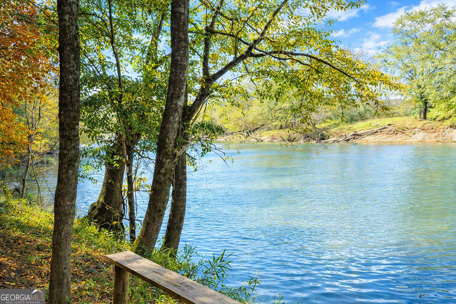 2.32-acres Flint River Road Molena, GA 30258 - Photo 2 of 5 a view of lake from a yard