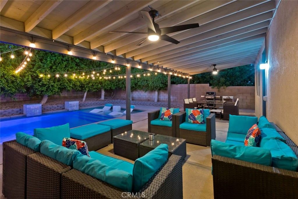 80750 Diamondback Trail Indio, CA 92201 - Photo 48 of 67 a outdoor living space with lots of furniture and garden view