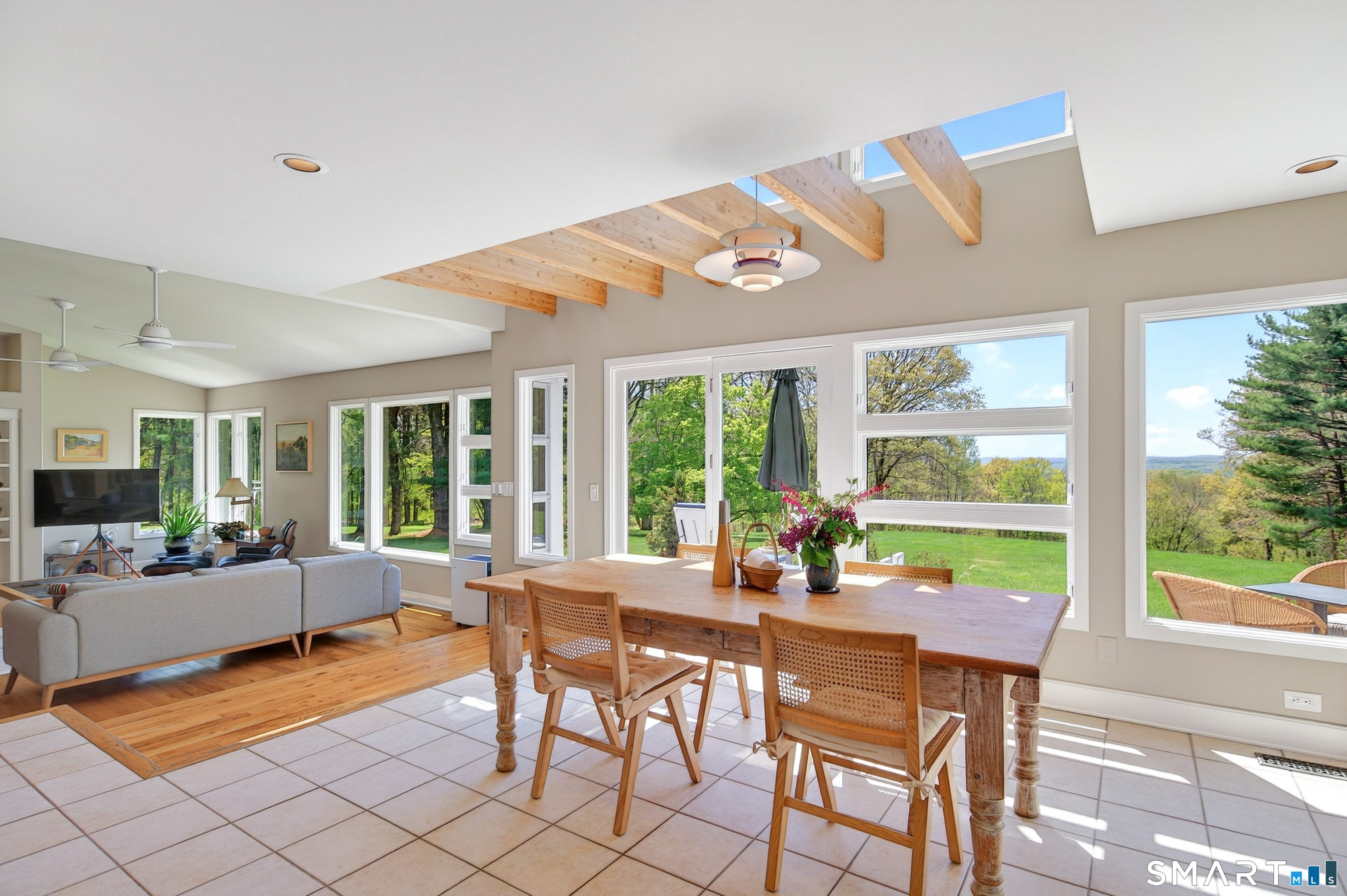 140 2nd Hill Road Bridgewater, CT 06752 - Photo 13 of 40 a living room with furniture and a large window