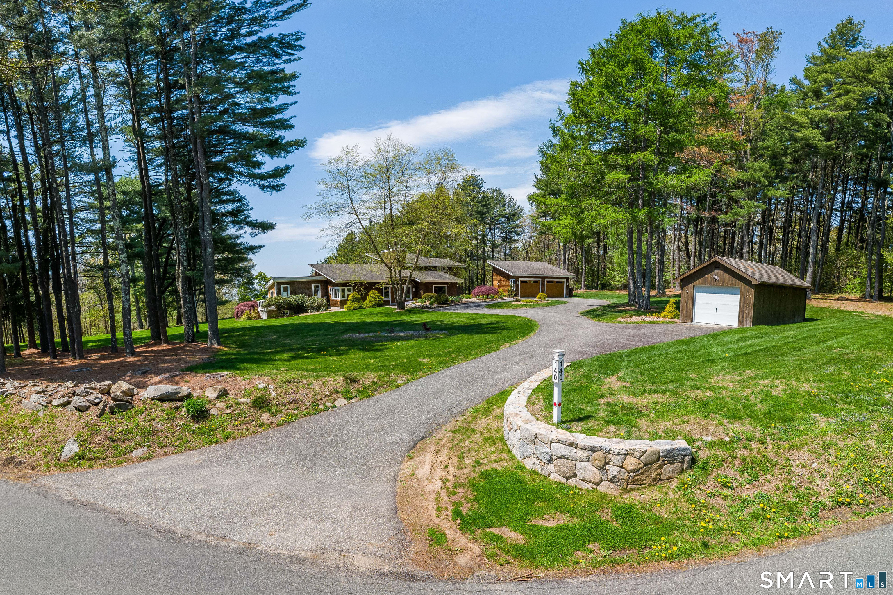 140 2nd Hill Road Bridgewater, CT 06752 - Photo 20 of 40 a view of a garden with a slide