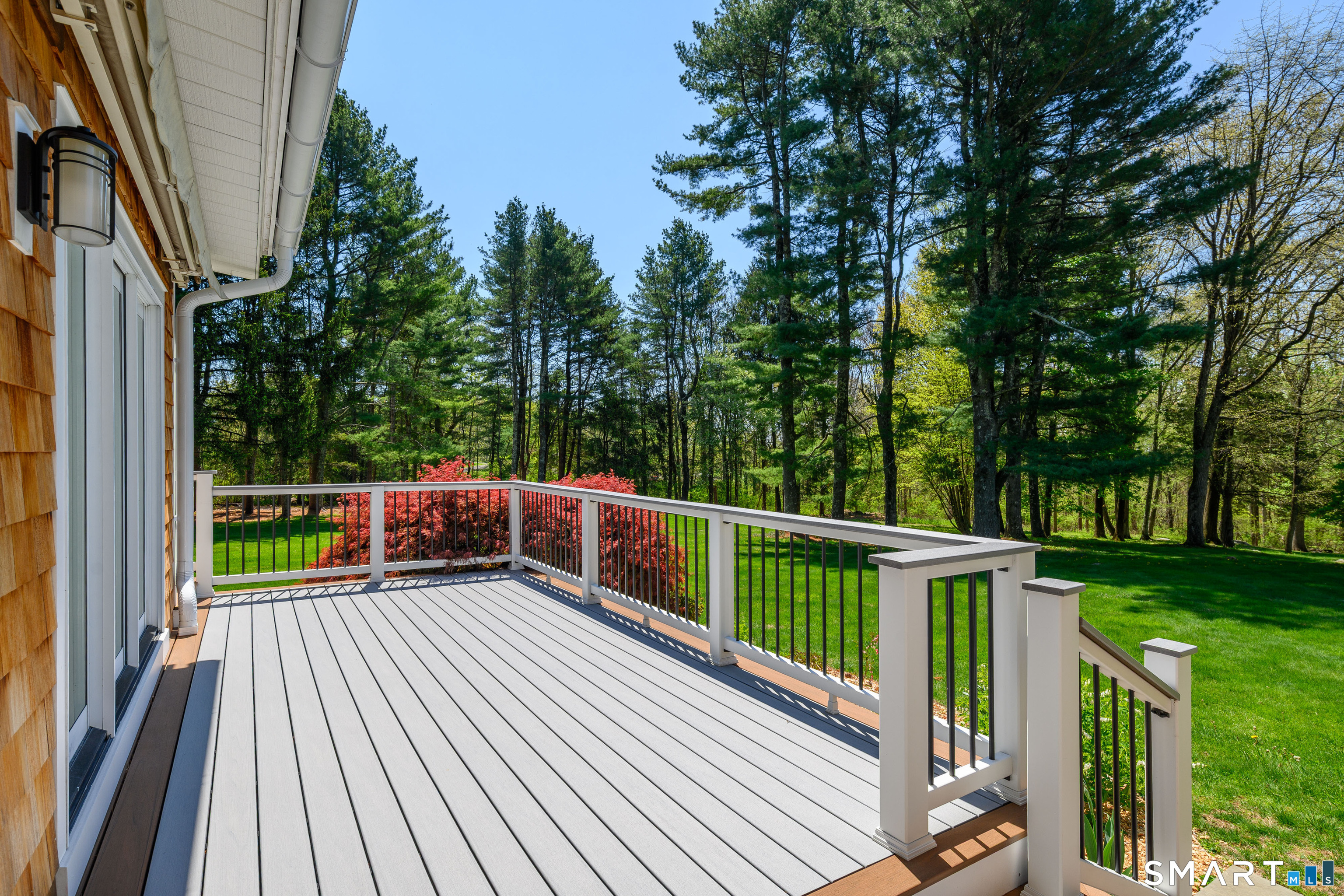 140 2nd Hill Road Bridgewater, CT 06752 - Photo 22 of 40 a view of balcony with deck and wooden floor