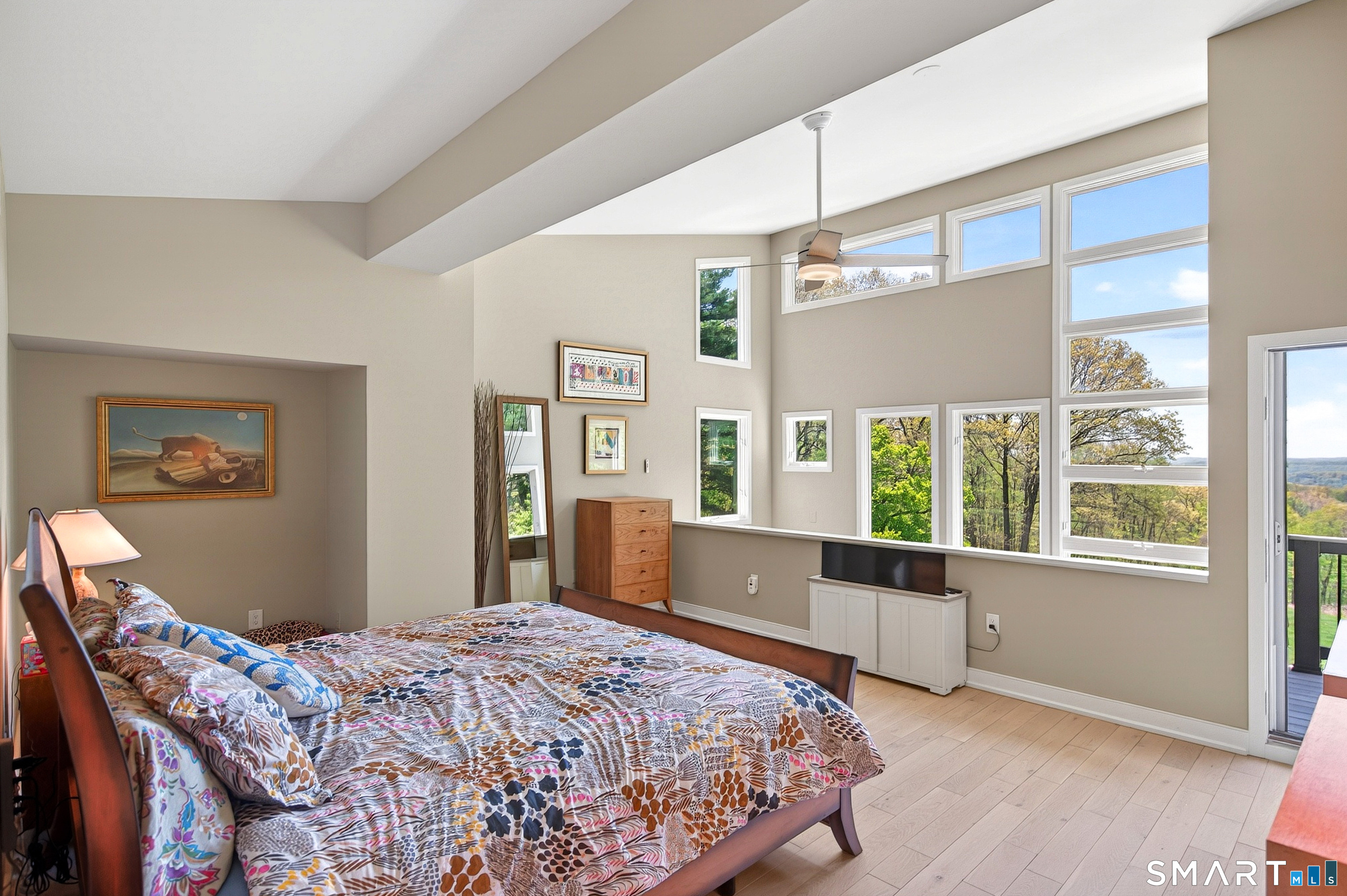 140 2nd Hill Road Bridgewater, CT 06752 - Photo 25 of 40 a bedroom with a large bed and a window
