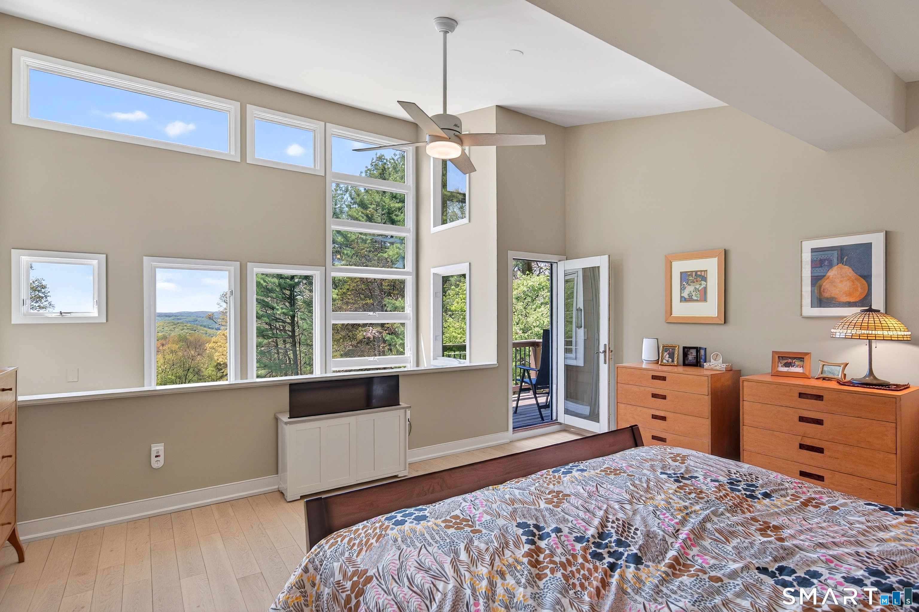 140 2nd Hill Road Bridgewater, CT 06752 - Photo 27 of 40 a bedroom with a bed and a large window