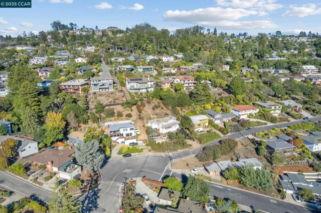 an aerial view of a city