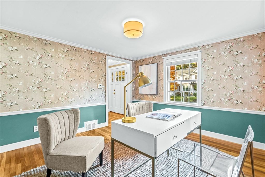 111 Pilgrim Road Wellesley, MA 02481 - Photo 8 of 21 a view of a dining room with furniture and window