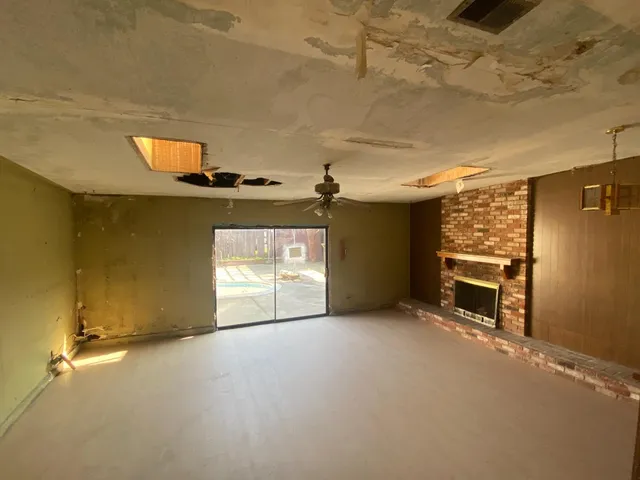 a swimming pool with a outdoor seating