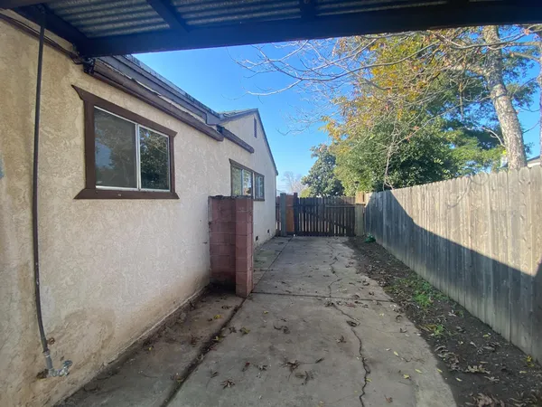 a view of a porch