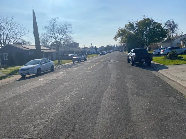 a car parked on the side of the road
