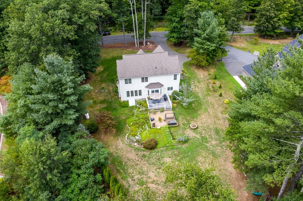 45 Gilbert Road Southampton, MA 01073 - Photo 35 of 36 an aerial view of residential house with outdoor space and trees all around