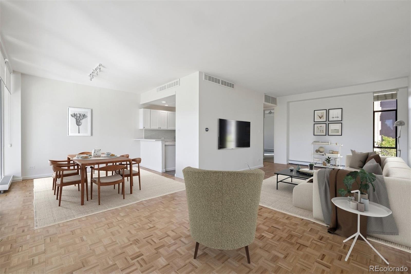 1201 North Williams Street, Unit 2A Denver, CO 80218 - Photo 12 of 29 a living room with furniture a table and a window