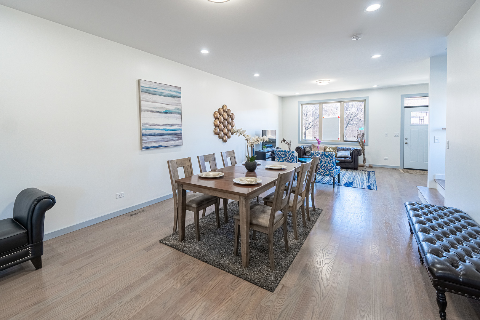 4353 South Halsted Street Chicago, IL 60609 - Photo 3 of 21 a view of a dining room with furniture and wooden floor