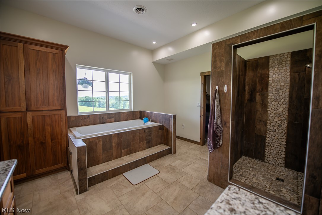 9918 Ridge Road Southeast Uhrichsville, OH 44683 - Photo 18 of 42 Main Bath with Tile Shower
