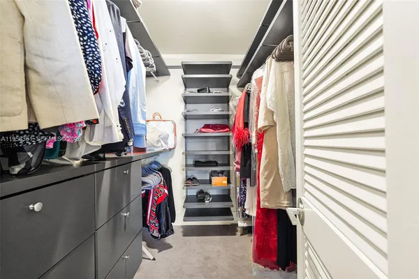 a view of a lake with a city